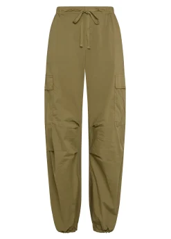 DEHA Pantaloni*Pantalone Cargo In Popeline Marrone