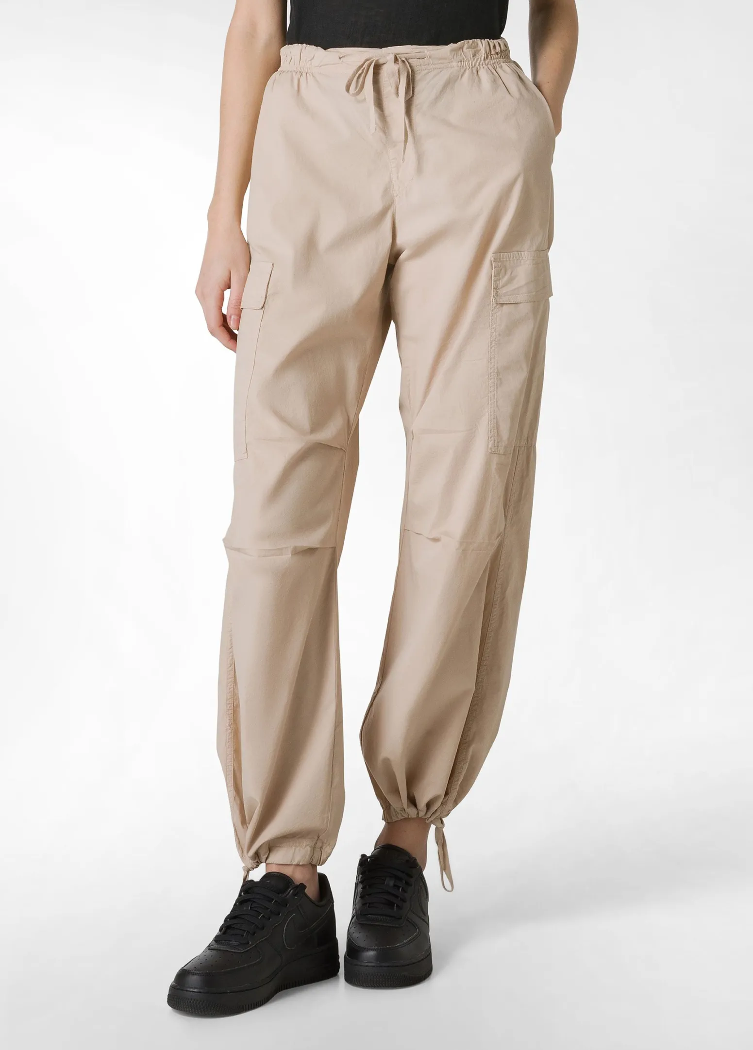 DEHA Pantaloni*Pantalone Cargo In Popeline Beige