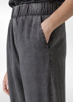 DEHA Pantaloni*Pantalone Cargo In Tencel Effetto Marmo Nero