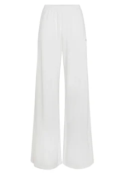 DEHA Pantaloni*Pantalone Comfort Di Viscosa Gamba Larga Bianco
