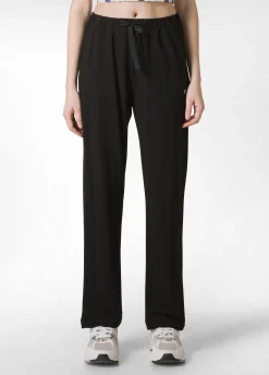 DEHA Pantaloni*Pantalone Comfort Di Viscosa Gamba Dritta Nero