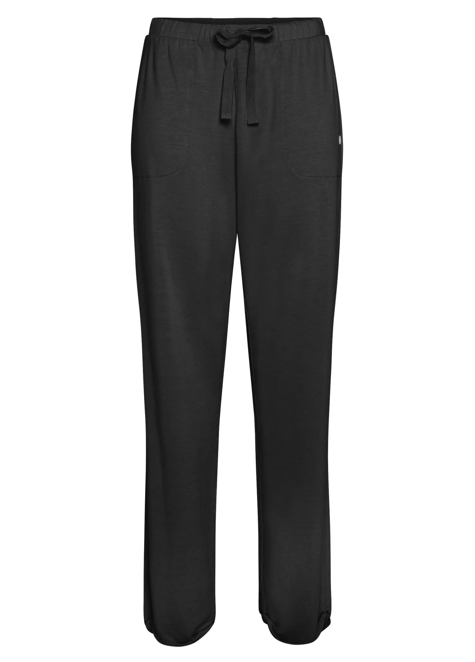 DEHA Pantaloni*Pantalone Comfort Di Viscosa Gamba Dritta Nero