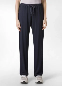 DEHA Pantaloni*Pantalone Comfort Di Viscosa Gamba Dritta Blu