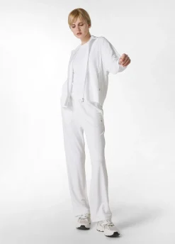 DEHA Pantaloni*Pantalone Comfort Di Viscosa Gamba Dritta Bianco