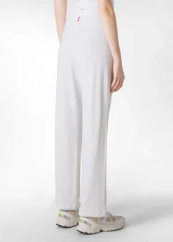 DEHA Pantaloni*Pantalone Comfort Di Viscosa Gamba Dritta Bianco