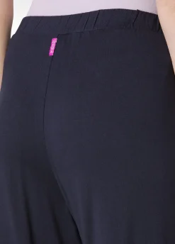 DEHA Pantaloni*Pantalone Comfort Di Viscosa Gamba Larga Blu