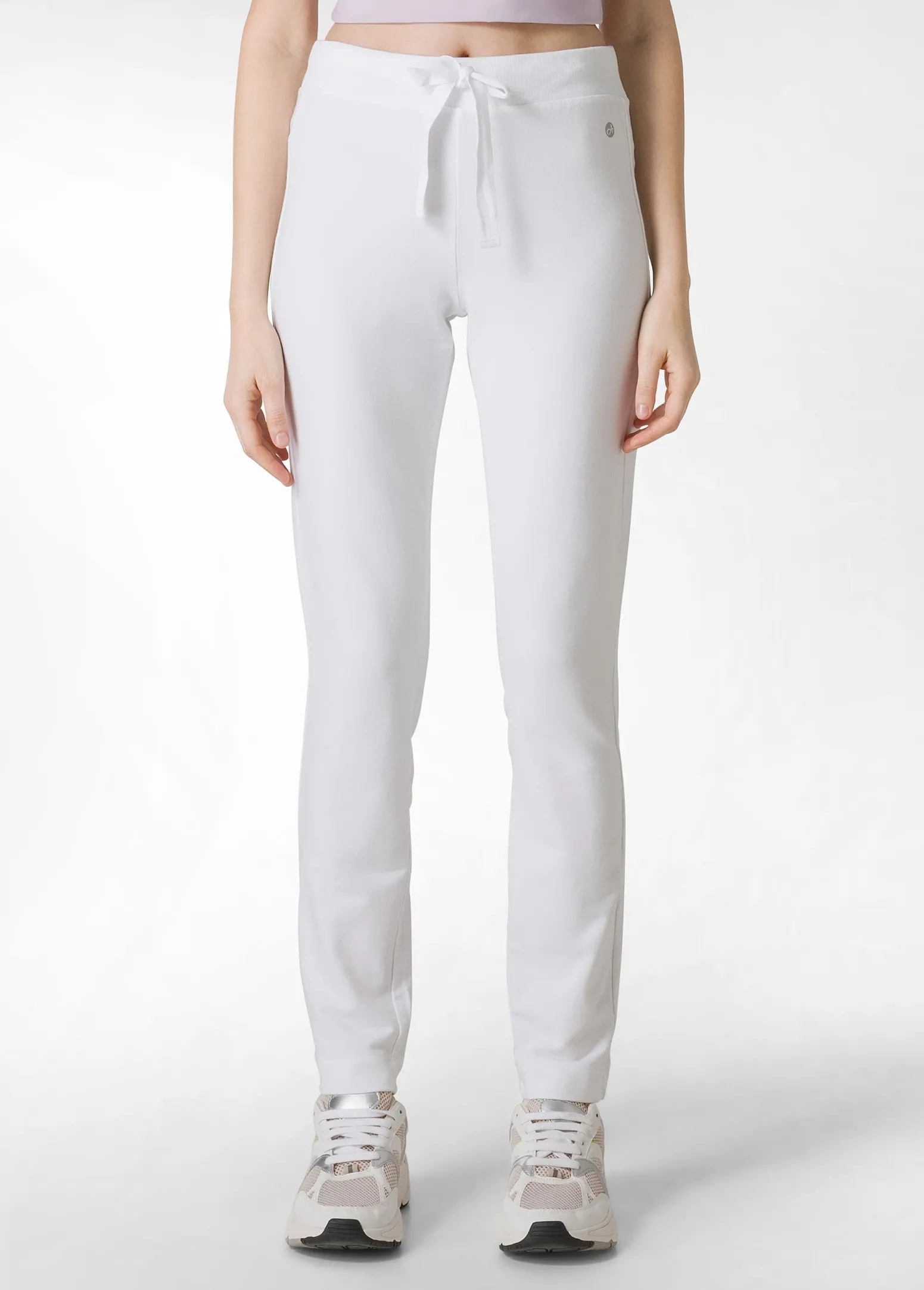 DEHA Pantaloni*Pantalone Core In Felpa Leggera Bianco