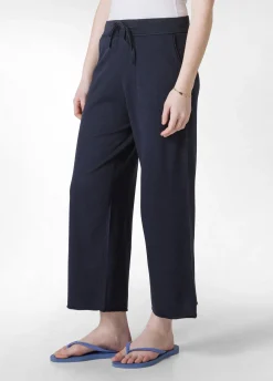 DEHA Pantaloni*Pantalone Cropped In Maglia Blu