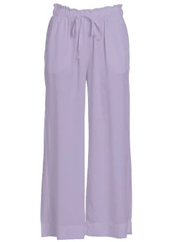 DEHA Pantaloni*Pantalone Cropped In Viscosa Crepe Viola