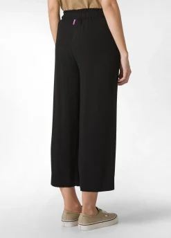 DEHA Pantaloni*Pantalone Cropped In Viscosa Crepe Nero