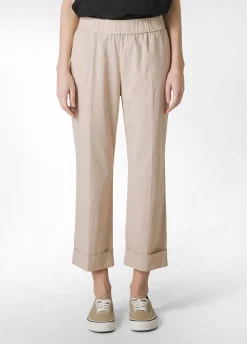 DEHA Pantaloni*Pantalone Dritto In Popeline Beige