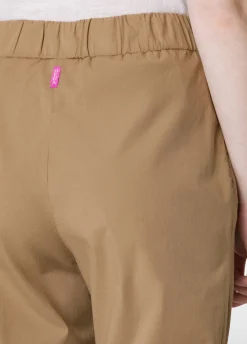 DEHA Pantaloni*Pantalone Dritto In Popeline Marrone