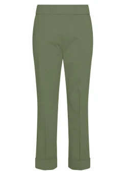 DEHA Pantaloni*Pantalone Dritto In Popeline Verde