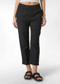 DEHA Pantaloni*Pantalone Dritto In Popeline Nero