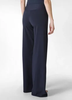 DEHA Pantaloni*Pantalone Gamba Larga In Jersey Blu