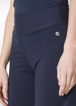 DEHA Pantaloni*Pantalone Gamba Larga In Jersey Blu