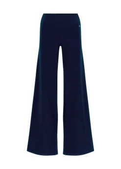 DEHA Pantaloni*Pantalone Gamba Larga In Jersey Blu