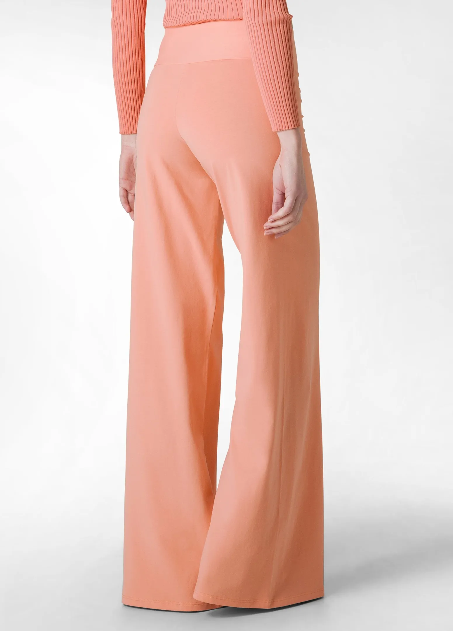 DEHA Pantaloni*Pantalone Gamba Larga In Jersey Arancio