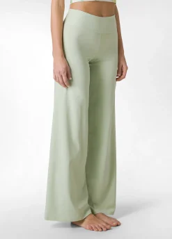DEHA Pantaloni*Pantalone Gamba Larga In Jersey Verde