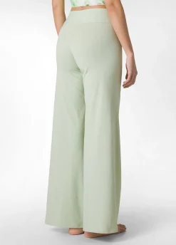DEHA Pantaloni*Pantalone Gamba Larga In Jersey Verde