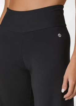 DEHA Pantaloni*Pantalone Gamba Larga In Jersey Nero