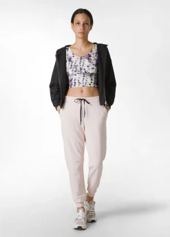 DEHA Pantaloni*Pantalone In Felpa Dettagli Neri Rosa