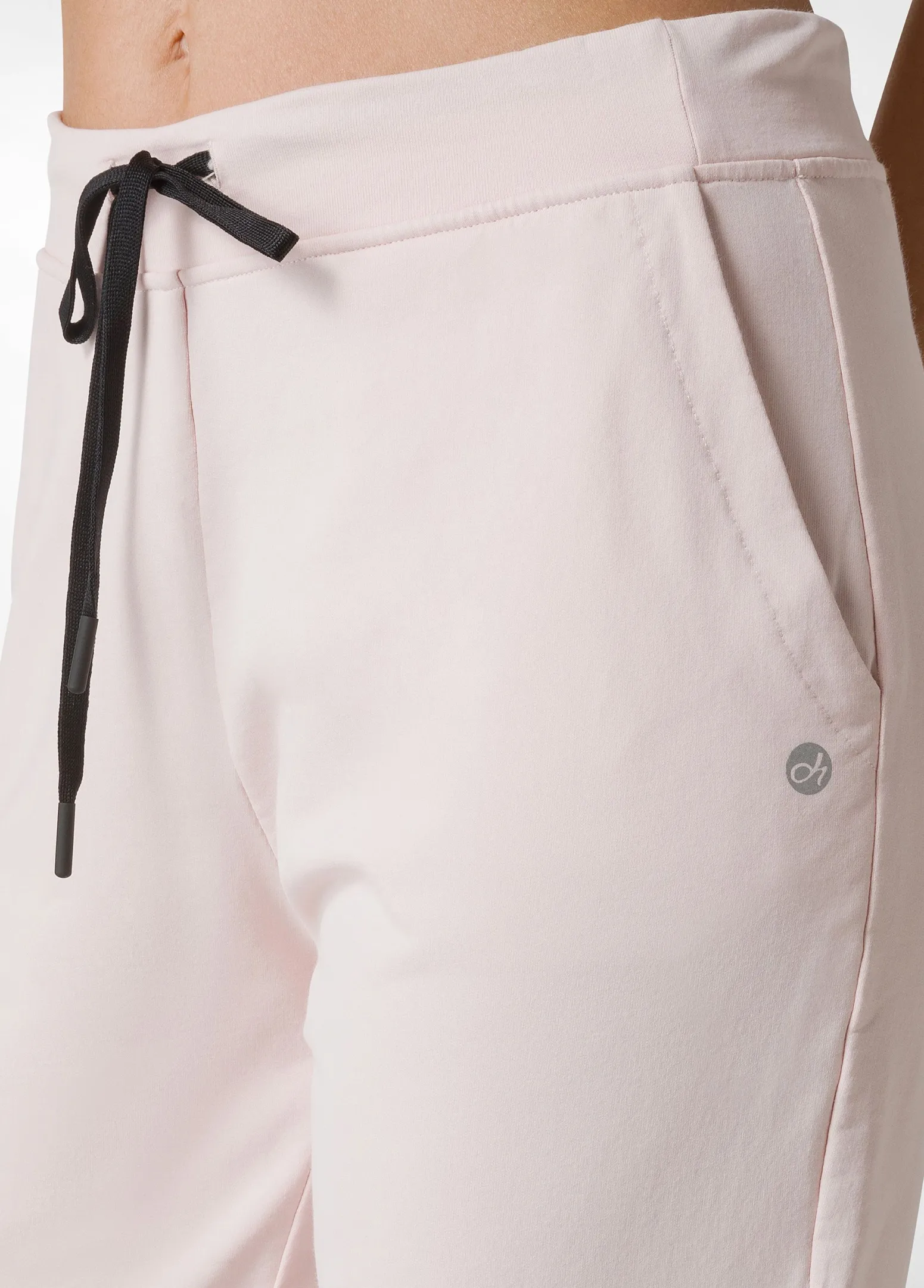 DEHA Pantaloni*Pantalone In Felpa Dettagli Neri Rosa