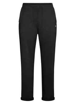 DEHA Pantaloni*Pantalone In Felpa Fiammata Vintage Nero