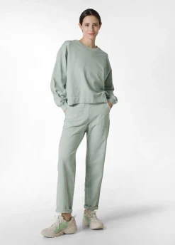 DEHA Pantaloni*Pantalone In Felpa Fiammata Vintage Verde