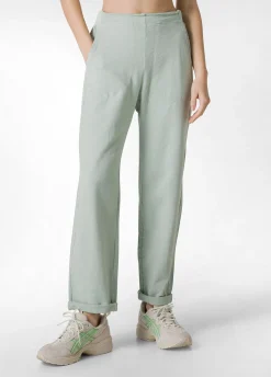 DEHA Pantaloni*Pantalone In Felpa Fiammata Vintage Verde