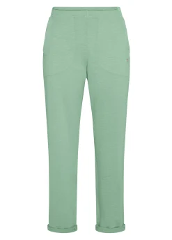 DEHA Pantaloni*Pantalone In Felpa Fiammata Vintage Verde