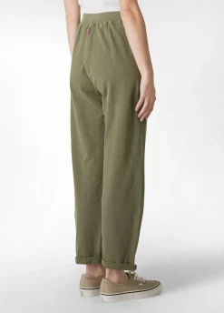 DEHA Pantaloni*Pantalone In Felpa Fiammata Vintage Verde