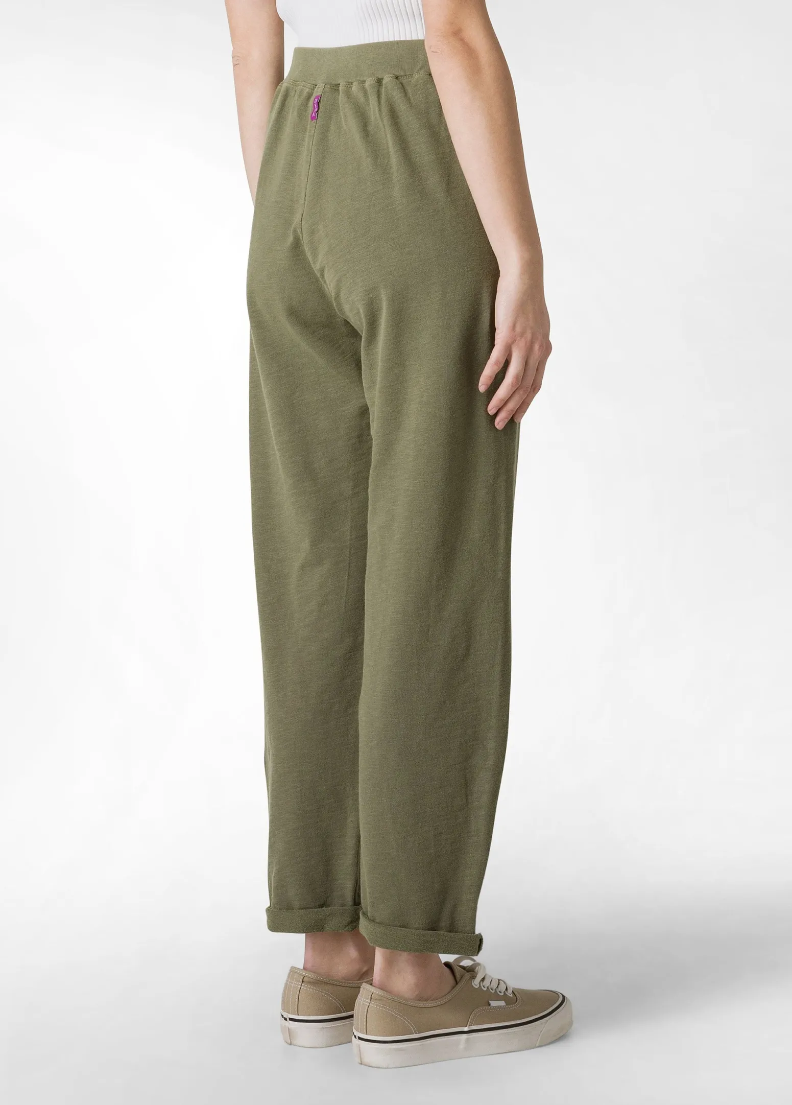 DEHA Pantaloni*Pantalone In Felpa Fiammata Vintage Verde