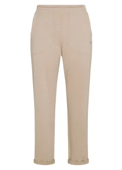 DEHA Pantaloni*Pantalone In Felpa Fiammata Vintage Beige