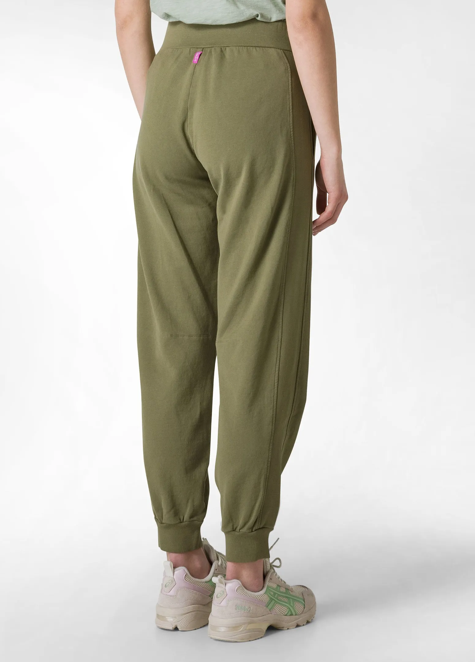 DEHA Pantaloni*Pantalone In Felpa Organica Con Costina Verde