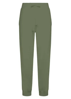 DEHA Pantaloni*Pantalone In Felpa Organica Con Costina Verde