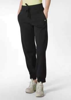 DEHA Pantaloni*Pantalone In Felpa Organica Con Costina Nero