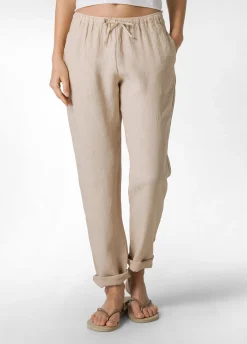 DEHA Pantaloni*Pantalone In Lino Con Coulisse Beige