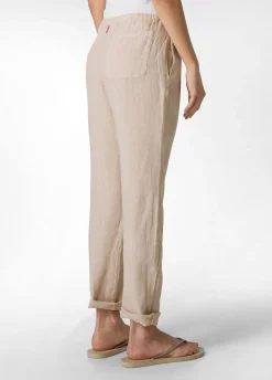 DEHA Pantaloni*Pantalone In Lino Con Coulisse Beige