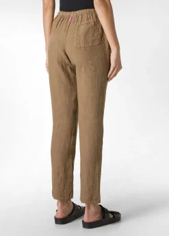 DEHA Pantaloni*Pantalone In Lino Con Coulisse Marrone