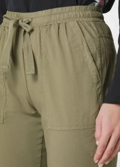 DEHA Pantaloni*Pantalone In Popeline Con Coulisse Verde