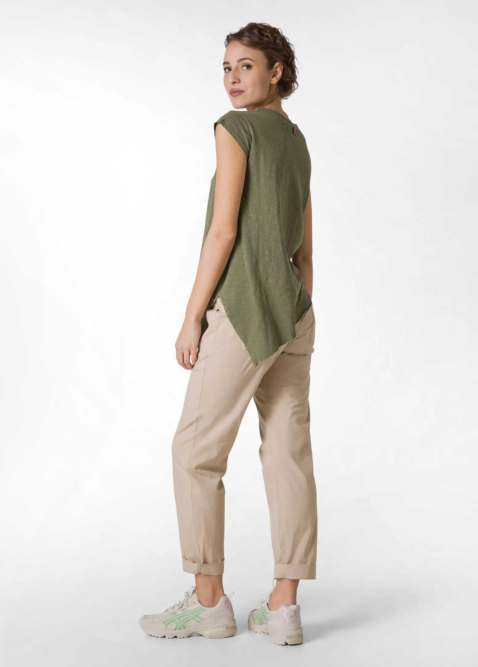 DEHA Pantaloni*Pantalone In Popeline Con Coulisse Beige