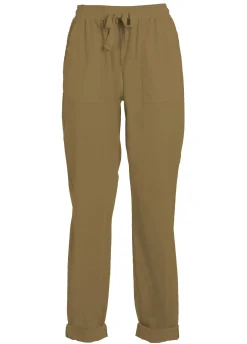 DEHA Pantaloni*Pantalone In Popeline Con Coulisse Marrone
