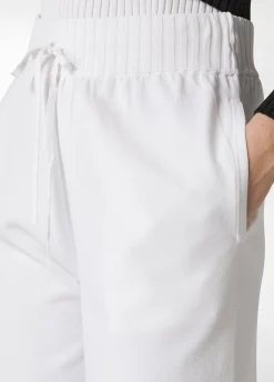 DEHA Pantaloni*Pantalone Jogger A Maglia Bianco