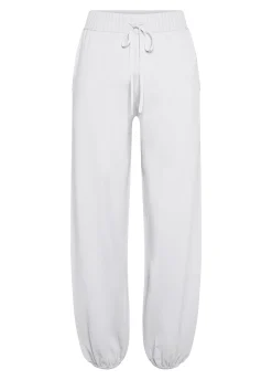 DEHA Pantaloni*Pantalone Jogger A Maglia Bianco