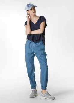 DEHA Pantaloni*Pantalone Jogger In Denim Lyocell Blu