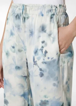 DEHA Pantaloni*Pantalone Jogger In Raso Stampato Blu