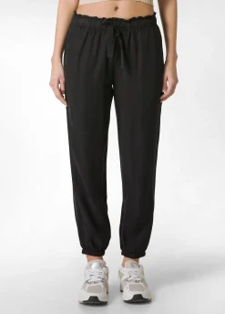 DEHA Pantaloni*Pantalone Jogger In Twill Tencel Nero