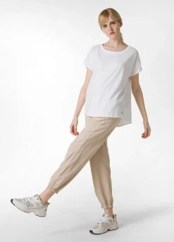 DEHA Pantaloni*Pantalone Jogger In Twill Tencel Beige