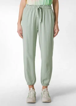 DEHA Pantaloni*Pantalone Jogger In Twill Tencel Verde